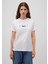 Mavi Kedi Logo Baskılı Beyaz Tişört 1611478-620 3