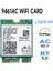 Intel 9461NGW Wifi Kartı + Bölme + Anten Kiti Ac 9461 2.4g/5g 802.11AC M2 Anahtar E Cnvı Bluetooth 5.0 Kablosuz Adaptör (Yurt Dışından) 4