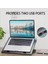 Şok Soğutma Profesyonel Dizüstü Bilgisayar Notebook Soğutucu Laptop Stand Işıklı Oyuncu Laptoplarına Özel Tek Büyük Fanı Ile Hızlı Soğutma 2 USB Giriş S601 2