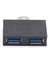 USB Hub Adaptörü Dönüştürücü Erkek Ikiz Şarj Cihazı Çift 2 Port Pc Bilgisayar Aksesuarları Için USB 2.0 Splitter Hub 2 Port, A (Yurt Dışından) 3