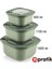 Elegant Storage Box Saklama Kabı Seti 3 Parça Vakumlu Kapak Mikrodalga ve Buzdolabına Uygun Renkli Kullanışlı 4