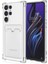 Kartlıklı Kılıf Samsung Galaxy S24 Ultra Kart Koymalı Şeffaf Silikon - Şeffaf 1