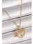 Gold Renk Zincir Zirkon Taşlı Kalp Model Yıldız Detay Kadın Kolye - EBJ250301W31355 1