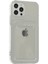 Kartlıklı Kılıf Apple iPhone 12 Pro Kart Koymalı Şeffaf Silikon - Şeffaf 2