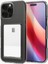 Kartlıklı Kılıf Apple iPhone 16 Pro Kart Koymalı Şeffaf Silikon - Şeffaf 1