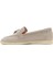 Kadın Bej Süet Deri Maskülen Loafer 25SFD130310 2