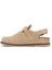 Kadın Camel Arkadan Bağlamalı Süet Deri Sandalet 25SFD153410 2