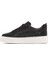 Erkek Siyah Bağcıklı Kalın Tabanlı Deri Sneaker 25SFD654318 2