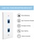 Alçak Gerilim Montaj Braketli Ethernet Duvar Plakası, Tek Grup 2 Bağlantı Noktalı Cat6 Keystone Ethernet Kablosu Duvar Çıkışı (Yurt Dışından) 4