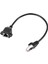 RJ45 Dişi - Erkek Adaptör Ağ Uzatma Kablosu Panel Montajlı 27CM (Yurt Dışından) 1