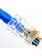 100 Adet RJ45 Konektörü 6u Altın Kaplama Ethernet Kabloları Üzerinden Geçiş Modülü Fiş Ağ Rj-45 Kristal Kafaları Cat5 CAT5E (Yurt Dışından) 4