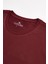 Unisex 3'lü Paket Siyah-Beyaz-Bordo Rengi Slim Fit Dar Kesim Pamuk Bisiklet Yaka Tişört 3