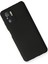 Xiaomi Redmi Note 10 Kılıf Slikon Kılıf Düz Renk Kılıf Koruyucu Kılıf - Siyah 3