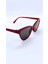 Retro Cateye Bordo Çerçeveli Kadın Güneş Gözlüğü 3