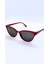 Retro Cateye Bordo Çerçeveli Kadın Güneş Gözlüğü 5