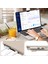 Apple MacBook Air 15 M3 Çipli 2024 Katlanabilir Standlı Deri Görünümlü Business Design Kapak Kılıf A3114 5
