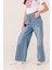 Kız Çocuk Bol Basic Kot Pantolon 2183 1