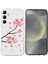 Samsung Galaxy S24 Kılıf Desenli Baskı Darbeye Dayanıklı Yumuşak Tpu Telefon Kapağı-Erik Çiçeği (Yurt Dışından) 1