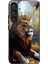 Samsung Galaxy S25+ Kılıf Temperli Cam Arka Kapak Desenli Baskı-Altın Aslan Taç (Yurt Dışından) 1