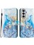 Samsung Galaxy A36 5g Kılıf Desen Baskı Cüzdan Telefon Kılıfı Askılı-Okyanus Mermeri (Yurt Dışından) 2