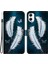Samsung Galaxy A06 Kılıf Desen Baskı Anti-Drop Deri Flip Cüzdan Telefon Kılıfı Kordon-Beyaz Tüyü (Yurt Dışından) 1