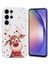 Samsung Galaxy S25 ULTRA/S24 Ultra Kılıf Noel Desenli Baskı Yumuşak Tpu Telefon Koruyucu - Geyik (Yurt Dışından) 1