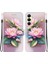 Samsung Galaxy A25 5g (Global) (161.0 x 76.5 x 8.3mm) Kılıf Desen Baskılı Deri Cüzdan Telefon Kılıfı - Kordonlu-Lotus (Yurt Dışından) 1
