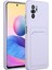 Xiaomi Redmi Note 10 Pro Için Kılıf Kamera Korumalı Kartlıklı Yumuşak Kadife Slikon Kartvizit Kapak 1