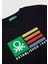 Erkek Çocuk Siyah Benetton Logo Baskılı T-Shirt 3