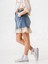 Kız Çocuk Garnili Kot Şort 2867 2
