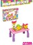 Eğitici Blok Aktivite Masa Seti Inşa Blokları LEGO Pembe 3