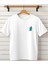 Pisa Kulesi Baskılı Bisiklet Yaka T-Shirt-Göğüs Detaylı Tişört 1