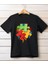 Puzzle Baskılı Bisiklet Yaka T-Shirt 1