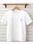 Kısa Kollu Istanbul Temalı Baskılı T-Shirt -Bisiklet Yaka T-Shirt-Göğüs Detaylı Tişört 1