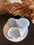 4'lü Baloncuk Mum Set - Mavi Mum (16 cm Sunum Tepsisi) & Hediyelik Mum Set 3