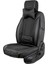 Renault Kadjar Uyumlu Yarı Deri Oto Koltuk Kılıfı Tam Set Mars Seri (Siyah) 4