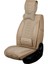 Fiat Egea Cross Uyumlu Yarı Deri Oto Koltuk Kılıfı Tam Set Mars Seri (Bej) 4