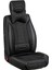 seat Cordoba Uyumlu Yarı Deri Oto Koltuk Kılıfı Tam Set Mars Seri (Siyah) 3