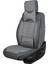seat Cordoba Uyumlu Yarı Deri Oto Koltuk Kılıfı Tam Set Mars Seri (Füme) 4