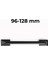 Mutfak Dolap Çekmece Kapak Mobilya Kulbu 96 mm 128 mm Lüks Metal Kulp Mat Siyah Kulp 10 Adet 5