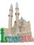Polyester Istanbul Ortaköy Cami Temalı Buzdolabı Magneti 2