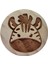 Home Ahşap Mobilya Kulp 3.8 cm Zebra Desenli Çekmece Kulpu 1