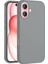 Apple Ile Uyumlu iPhone 16 Plus Kılıf Magsafe Şarj Özellikli Sıvı Teknolojili Silinebilir Sert Zore Kivi Kapak Natürel Titanyum 1
