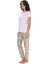 20094 Kadın Lıla Kısa Kollu Yarım Patlı Pijama Takımı 3
