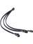 5353 3'lü Fan Çoklayıcı 3 Port Y Pwm 4 Pin Splitter Çoklayıcı Switch Örgülü Kablosu (5353-3'LÜ) 1