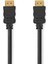 High Speed Hdmı™ Ethernet ile Kablo | Hdmı™ Fiş | Hdmı™ Fiş | 4K@30Hz | 10.2 Gbps | 3.00 M | Yuvarlak | Pvc | Siyah | Plastik Torba 1