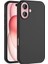 Apple Ile Uyumlu iPhone 16 Plus Kılıf Magsafe Şarj Özellikli Sıvı Teknolojili Silinebilir Sert Zore Kivi Kapak Siyah 1