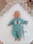 Yenidoğan Wool Yün Kumaş Taç Nakışlı Güpür Duvaklı Fiyonk Prizma Taş Unisex Kundak Bebek Battaniyesi 5