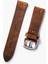 Tek Katlı Deri Saat Kayışı - Kahve 4