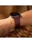 Tek Katlı Deri Apple Watch Kayışı - Mürdüm 2